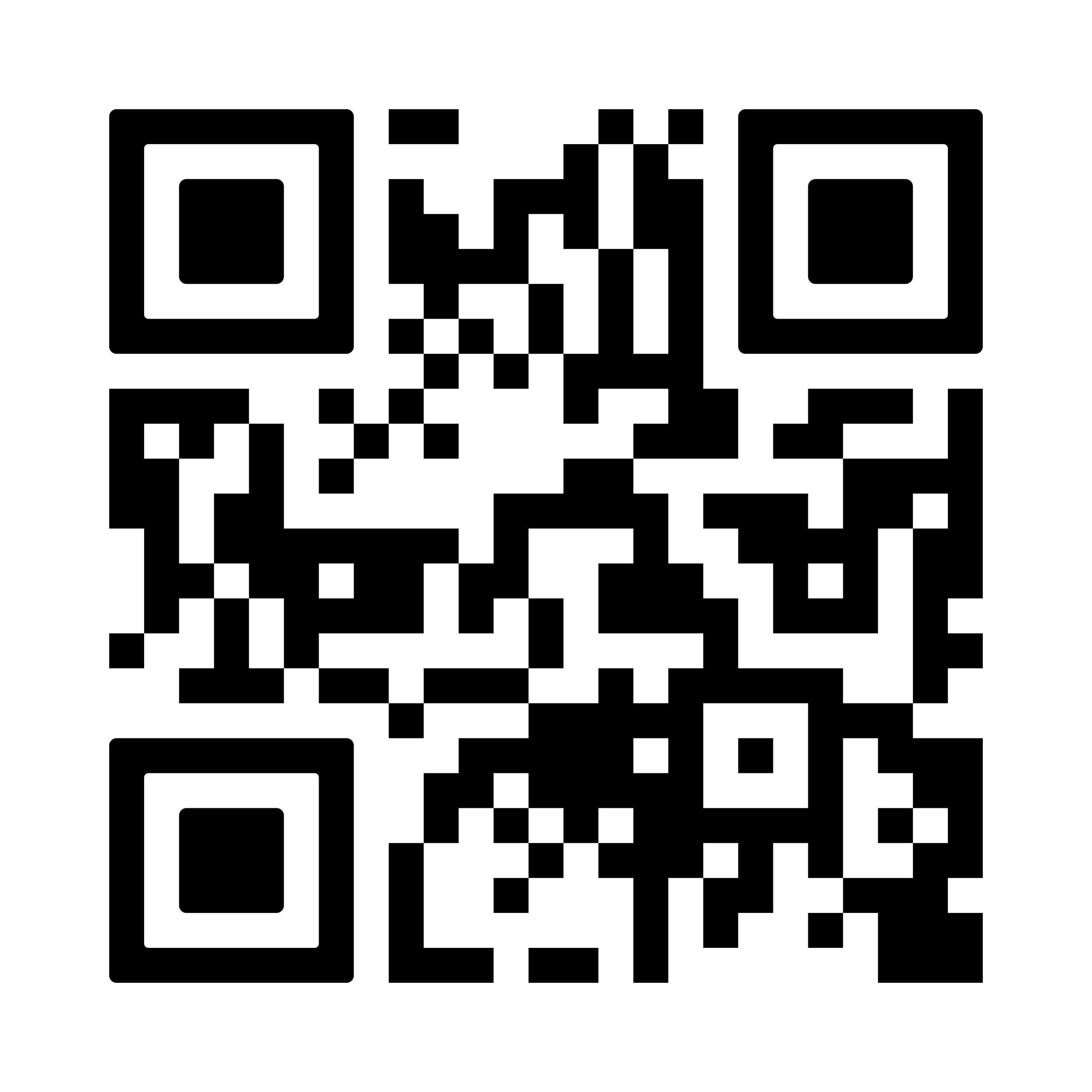 Black and white QR code